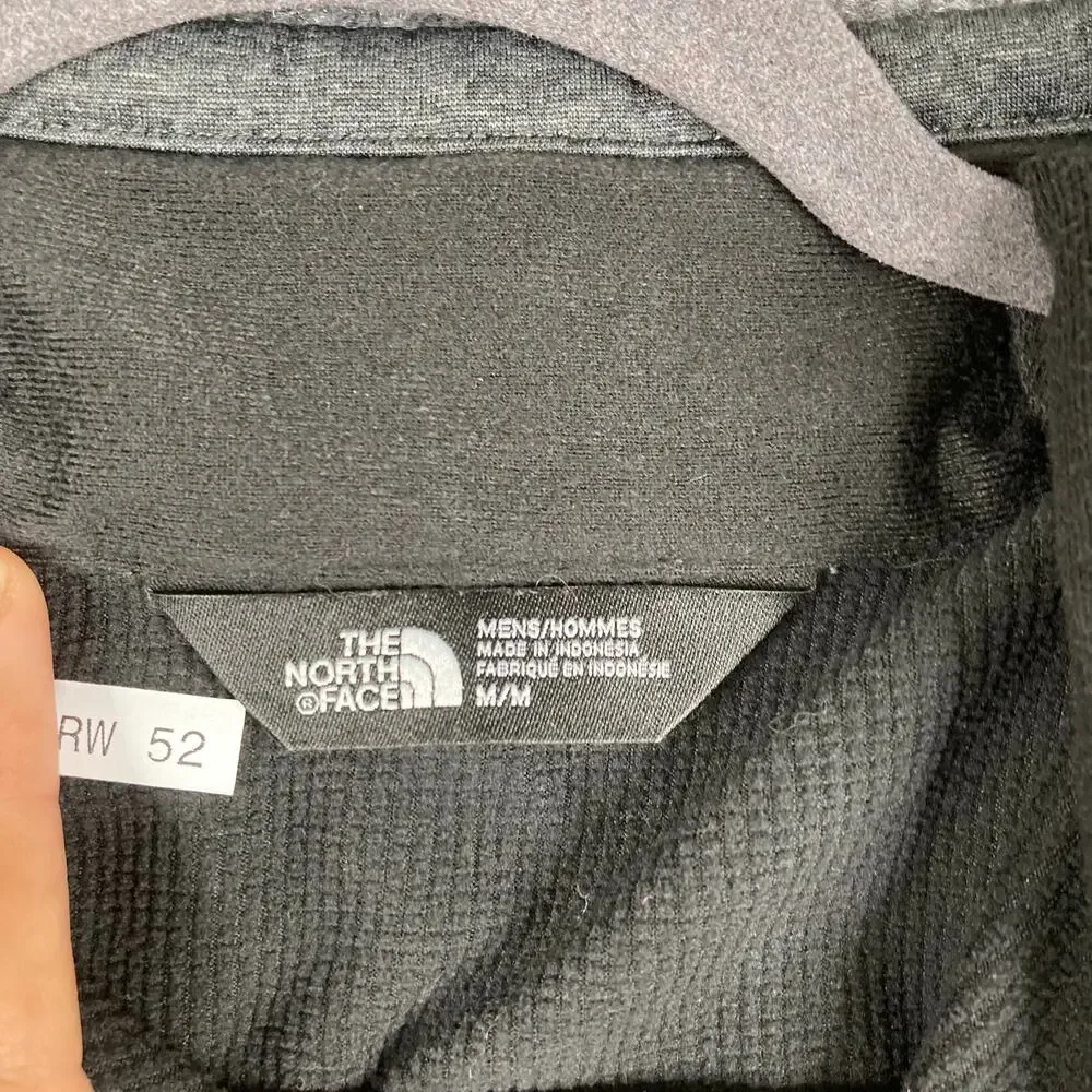 The North‎ Face Vest Mens M Gray Full Zip Softshell Zimmatic Logo